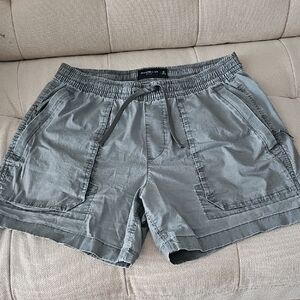 Abercrombie & Fitch Men's L8ght Green Athletic Shorts